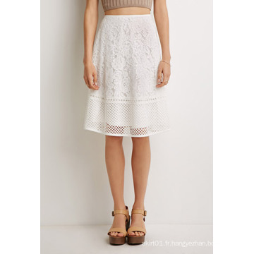 OEM Popular Lace Pattern Simple Ladies &#39;Fashion Skirt